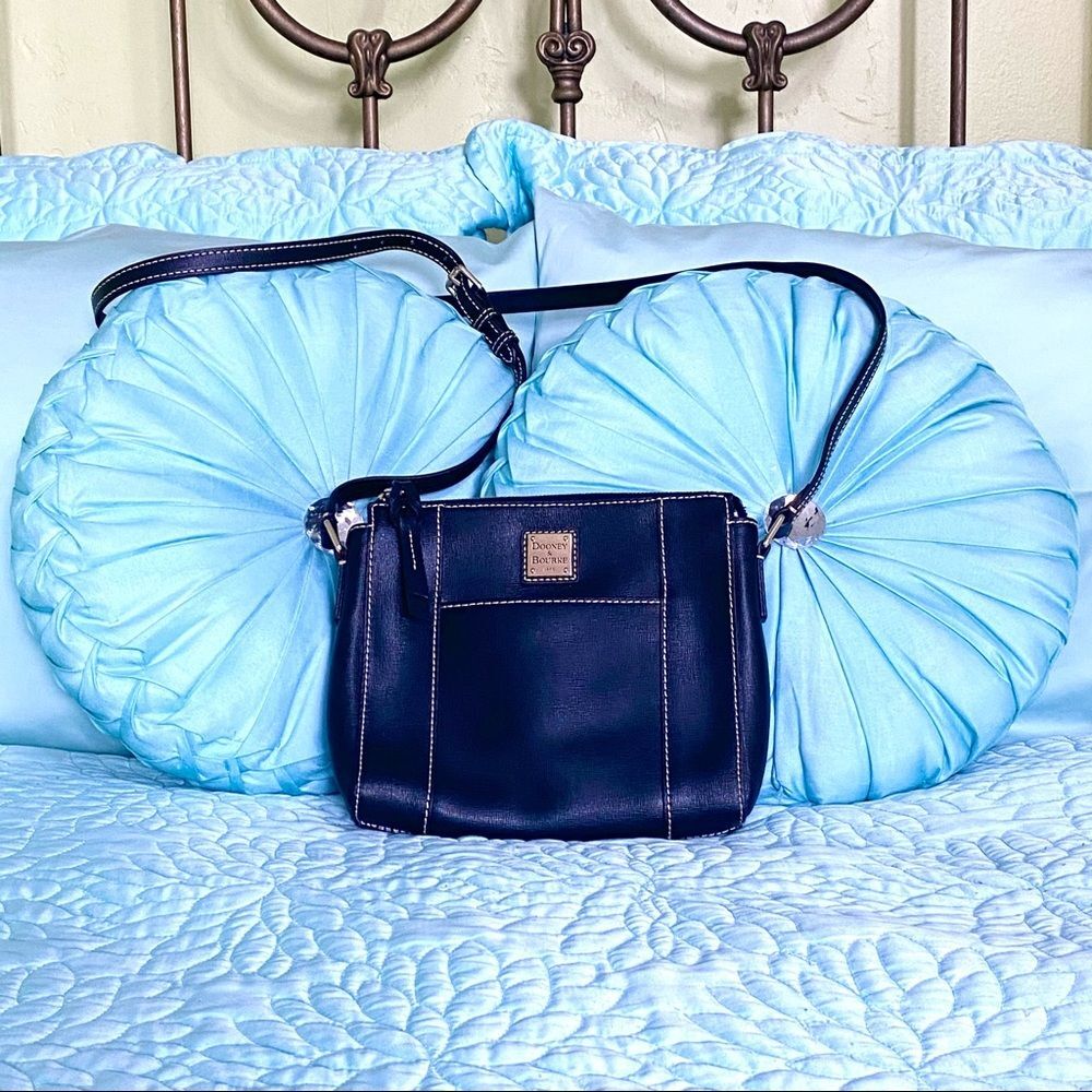 Dooney and Bourke Black Saffiano Crossbody Bag